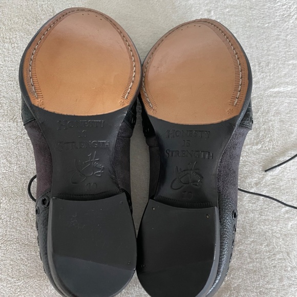 John Fluevog Virtue Pound Lace-Up Derby Wingtip Men’s Shoes Size 10. - Picture 8 of 8